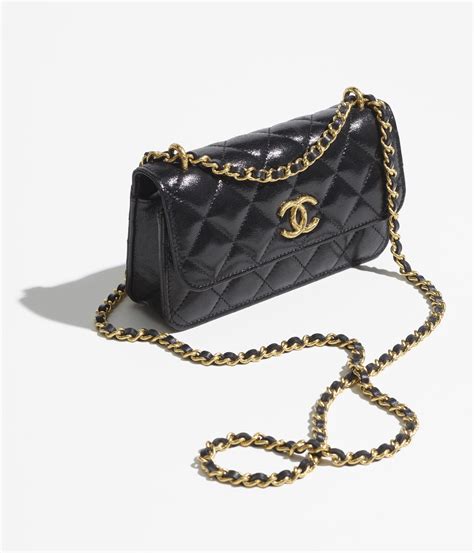 chanel phone case with chain|chanel flap phone holder.